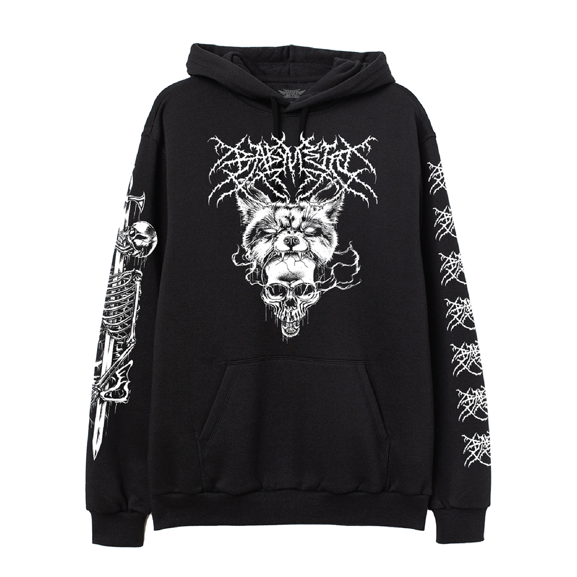 BABYL DAMAGED HOODIE XXL 未使用 MIX LOGO & FACE FADED ZIP UP SWEAT HOODIE（パーカー）｜X-girl